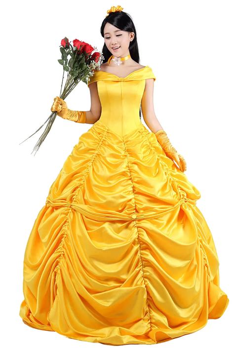 belle costume for adults|adult belle princess costume.